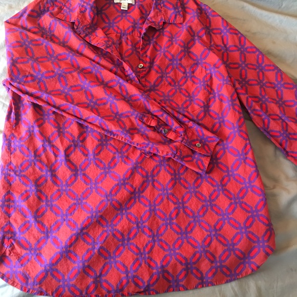 J. Crew Tops - JCrew untuck cotton shirt size 14